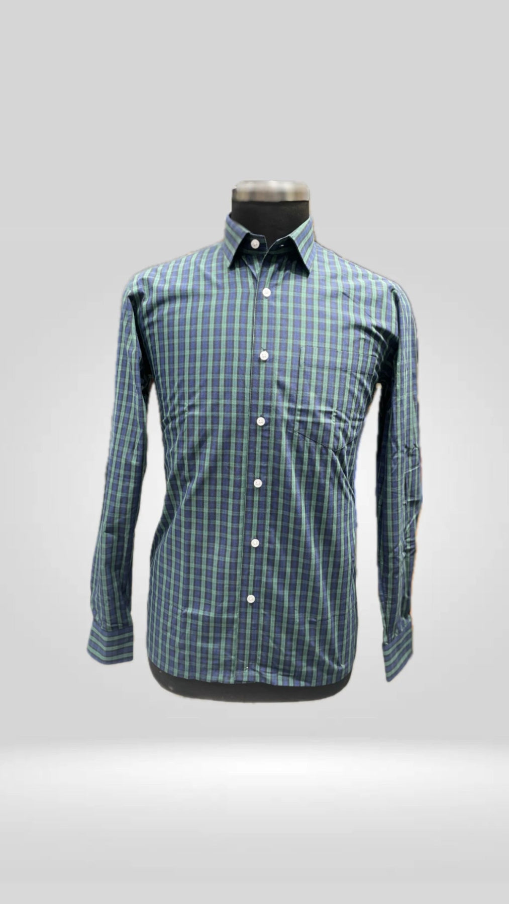 Cotton Lycra Regular Fit Check Shirt Art No. 0009943 - Klick Selections