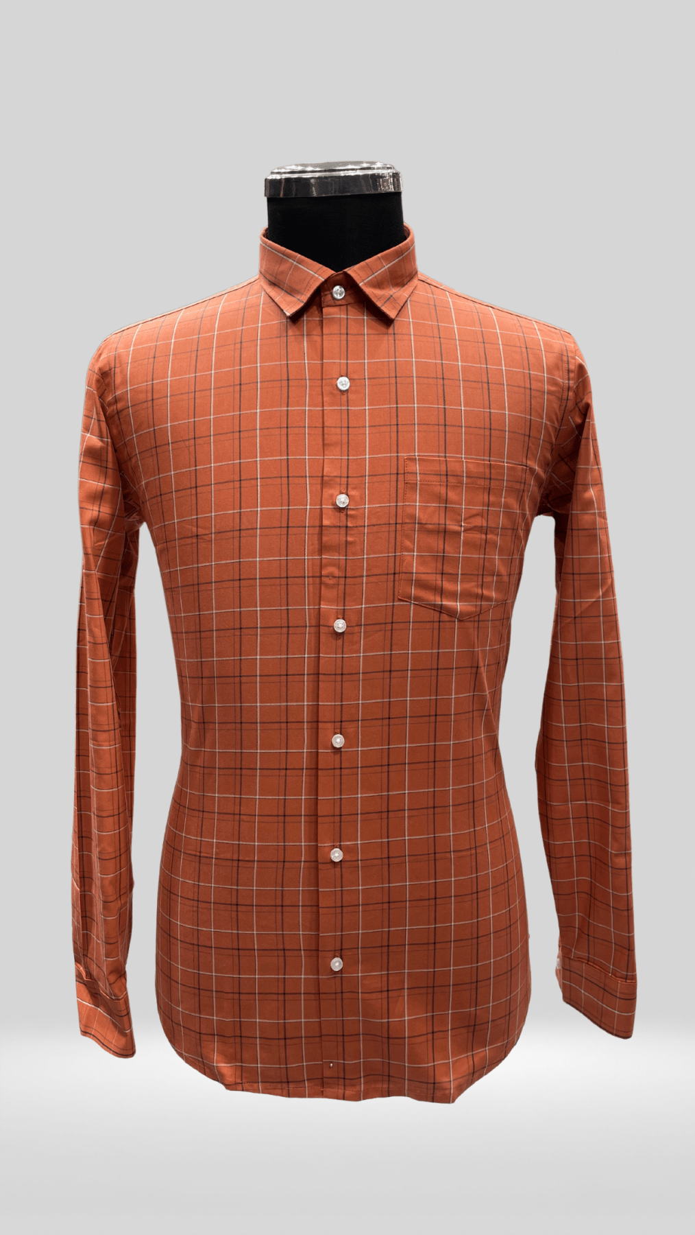 Cotton Lycra Regular Fit Check Shirt Art no - ZQ1008 - Klick Selections