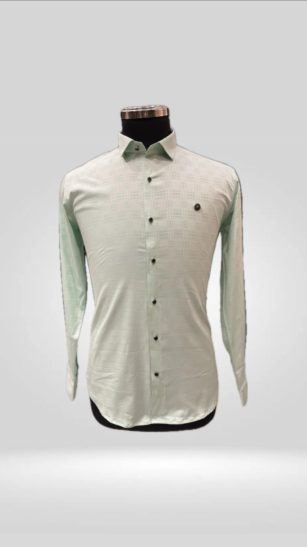 Cotton Lycra Self Check Shirt Art No. 1725 - Klick Selections