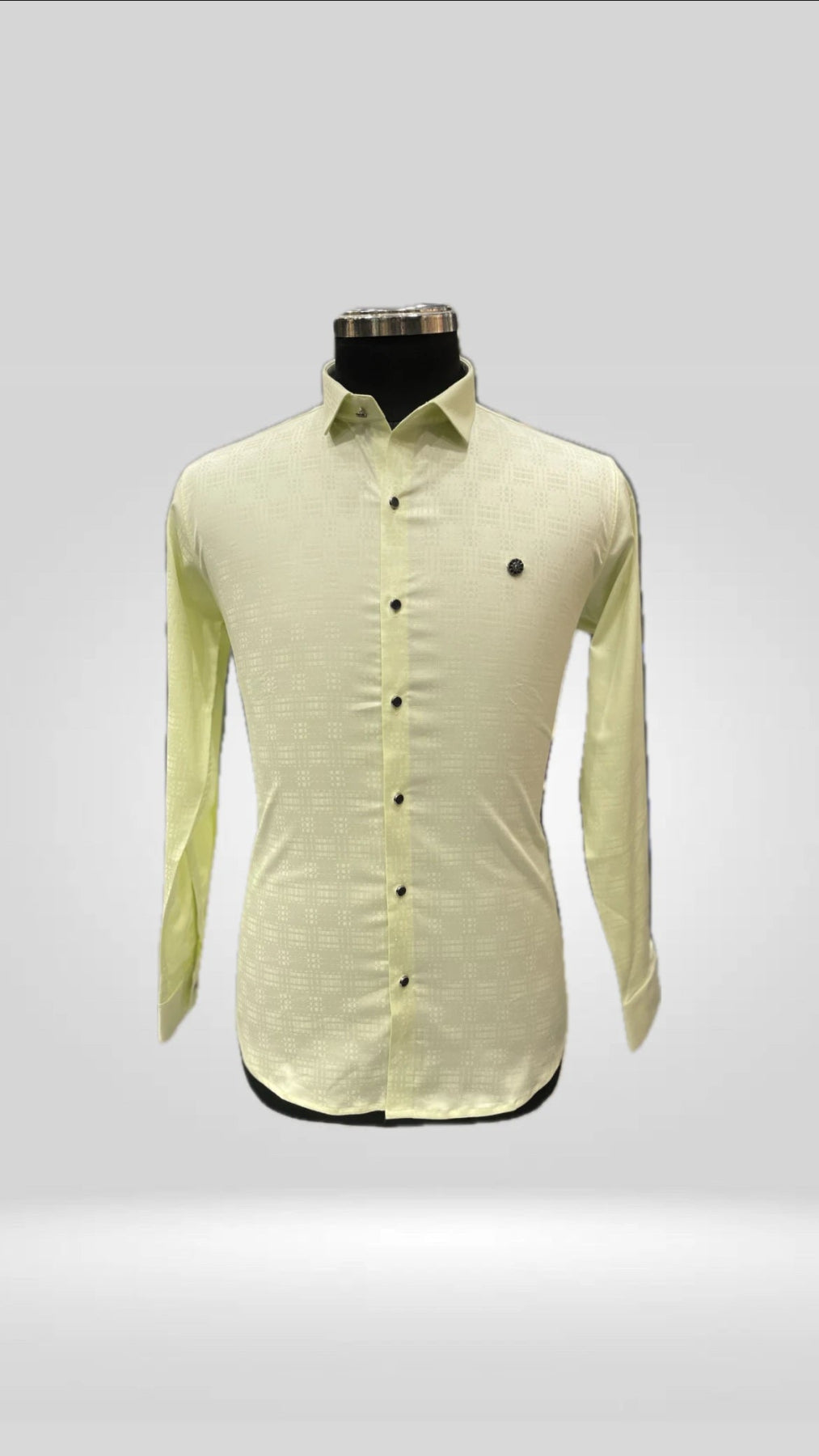 Cotton Lycra Self Check Shirt Art No. 1725 - Klick Selections