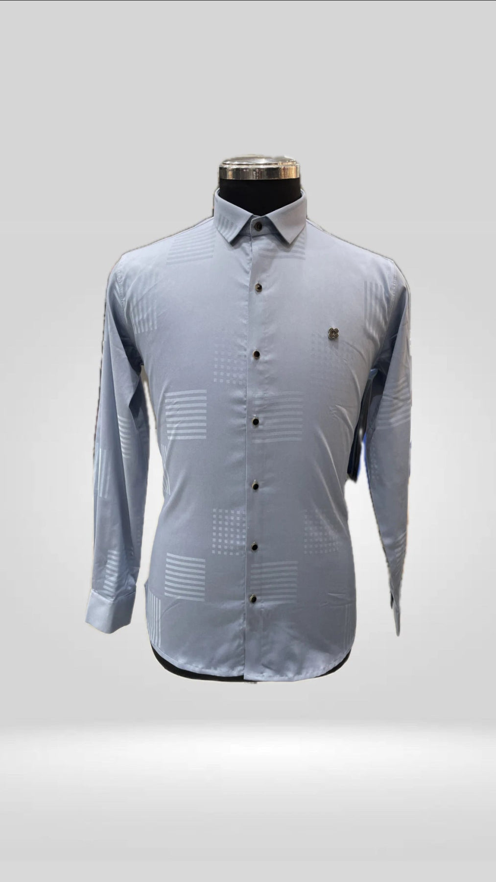 Cotton Lycra Self Printed Shirt Art No.1569 - Klick Selections