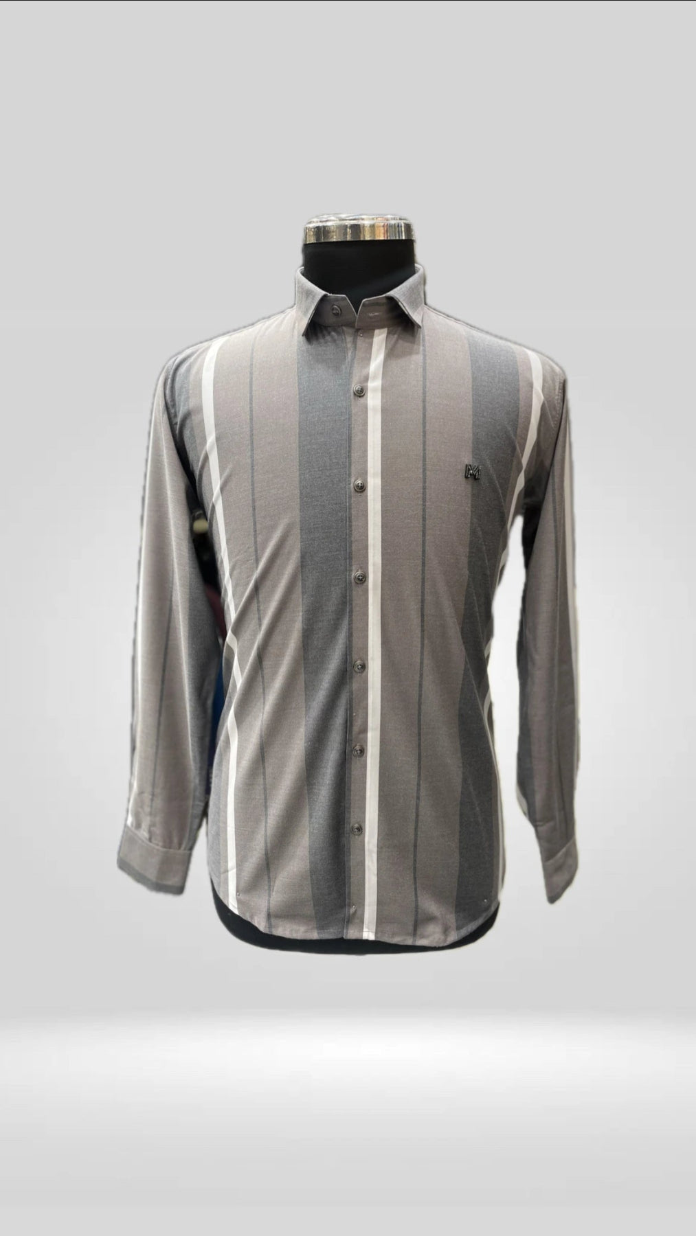Cotton Lycra Striped Shirt Art No. 1351 - Klick Selections