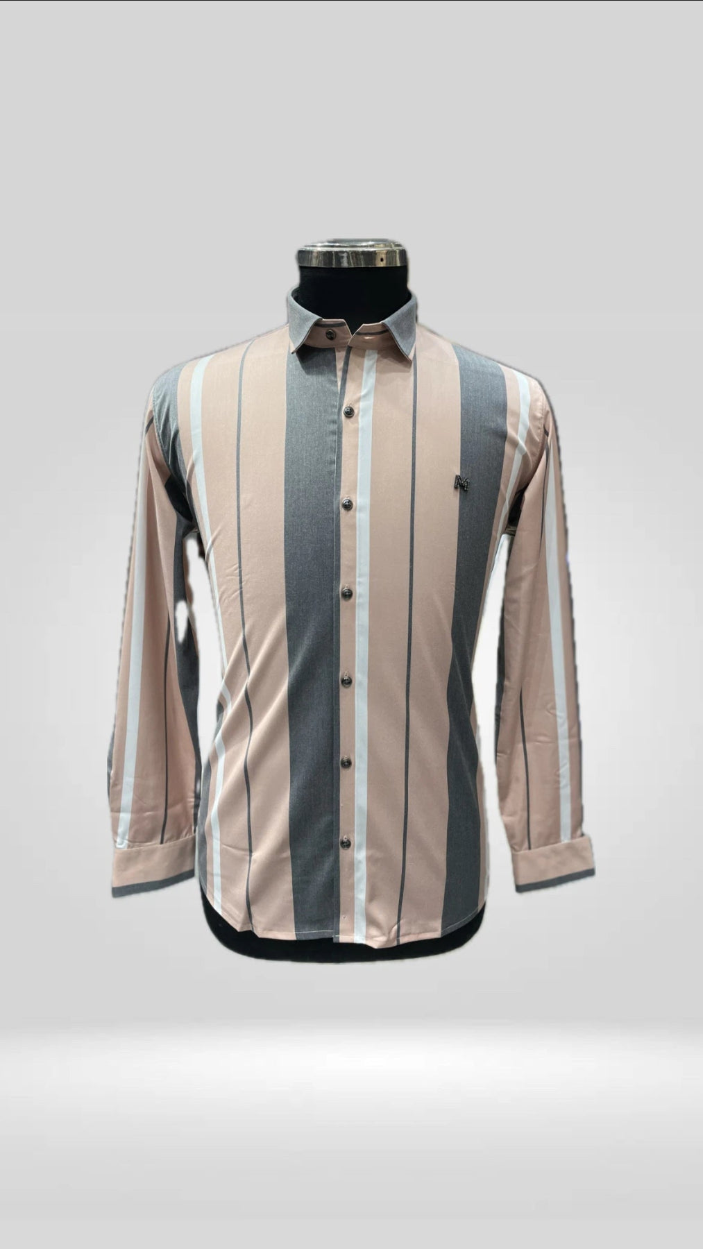 Cotton Lycra Striped Shirt Art No. 1353 - Klick Selections