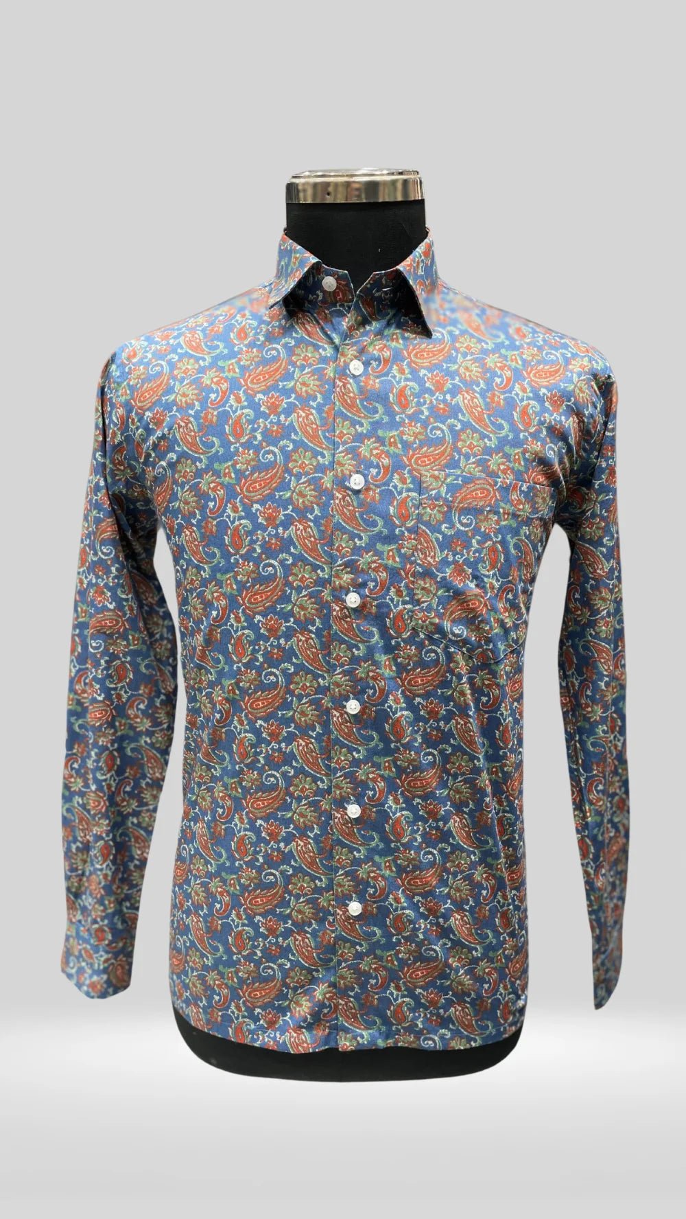 Cotton Shirt with Floral Print Art No. - 0011050 - Klick Selections