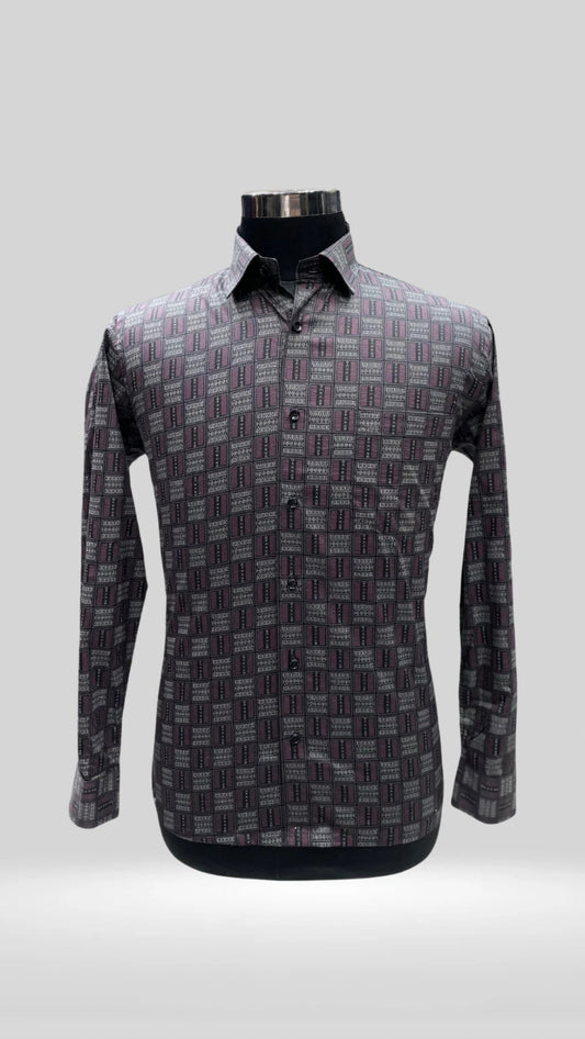 Elegant Box Pattern Shirt Art no - 0001532 - Klick Selections