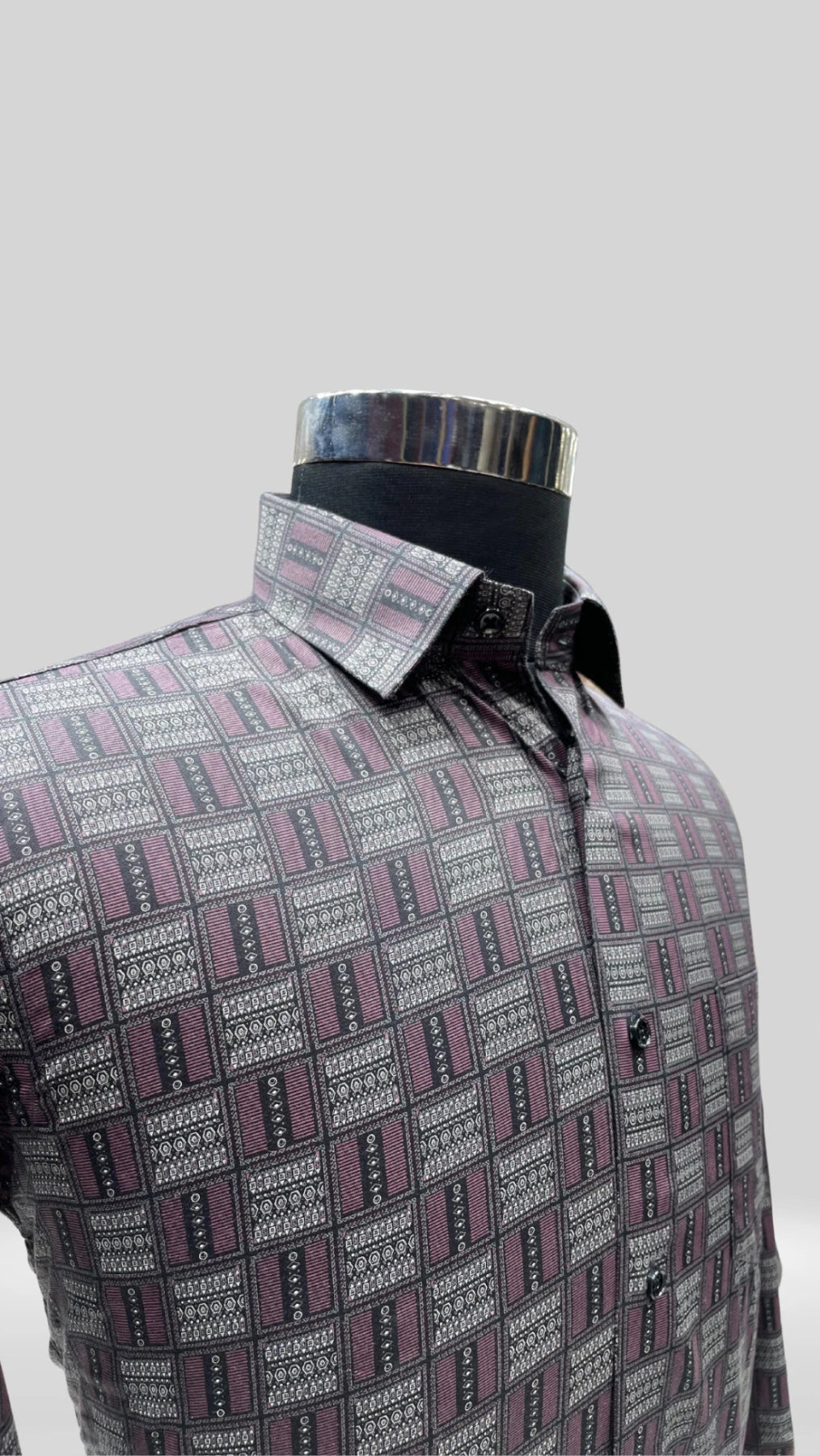 Elegant Box Pattern Shirt Art no - 0001532 - Klick Selections