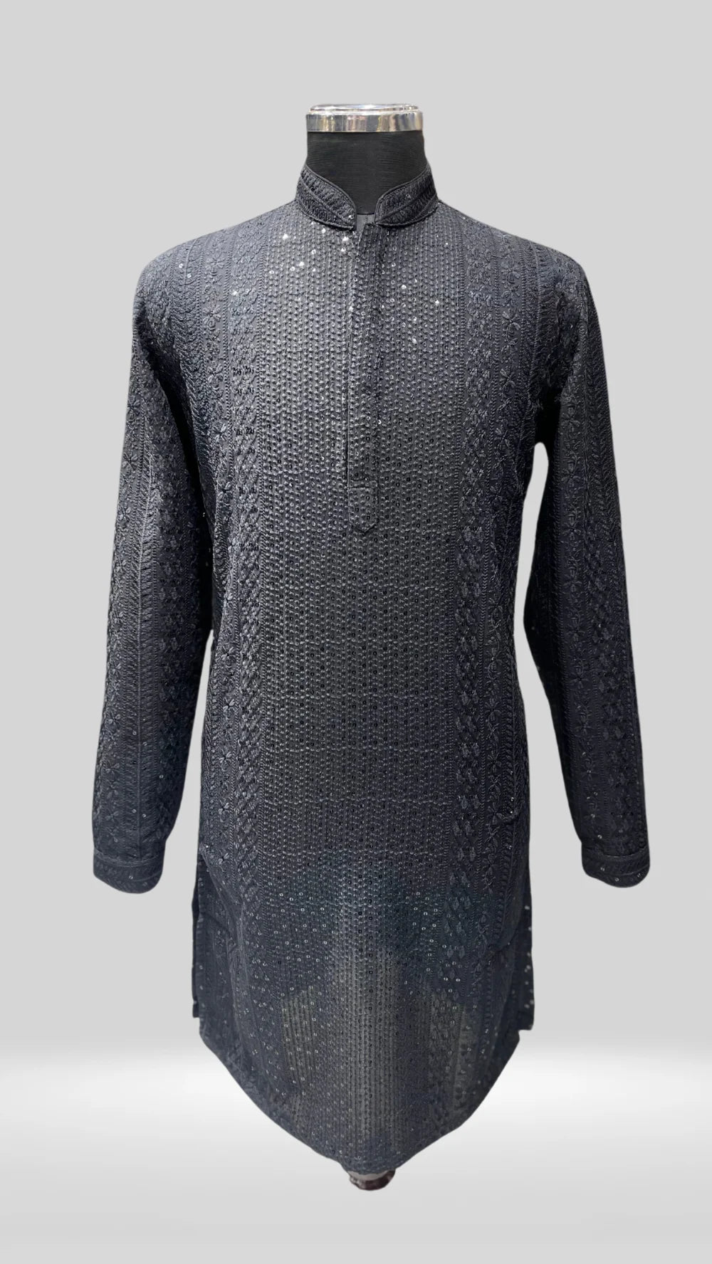 Elegant Kurta with Chicken Embroidery Work Art No. AM2158 - Klick Selections
