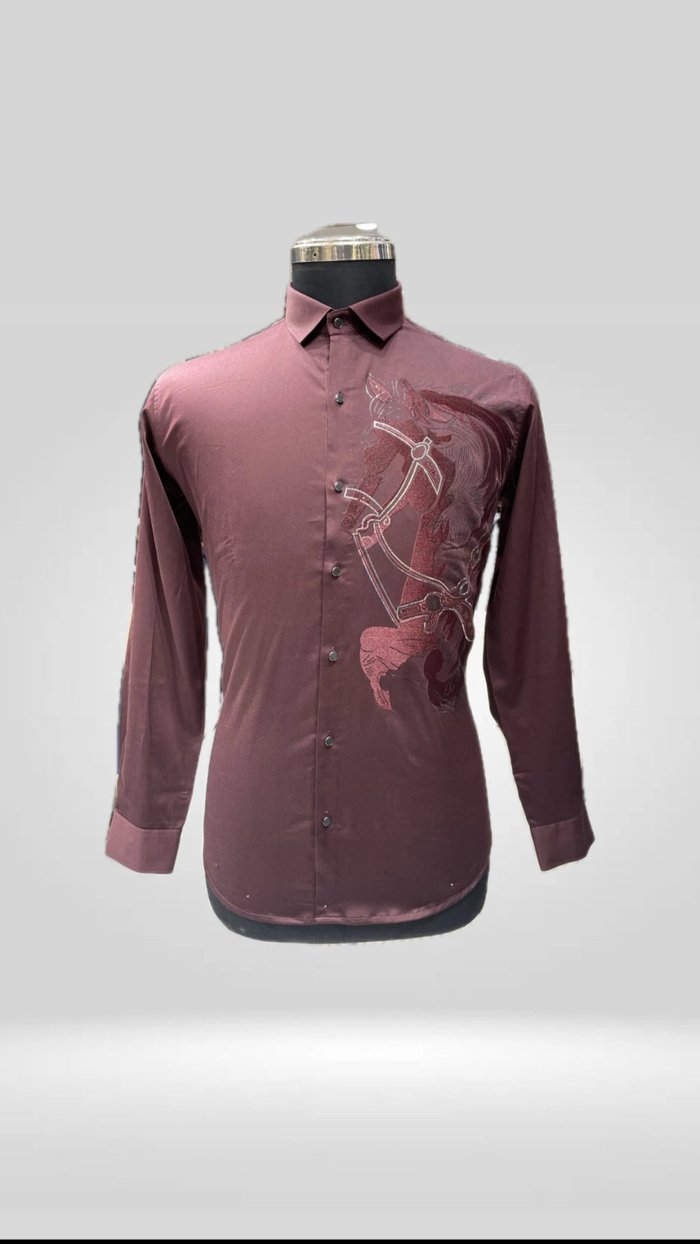 Party Wear Cotton Lycra Slim Fit Shirt Art No. 1386 - Klick Selections