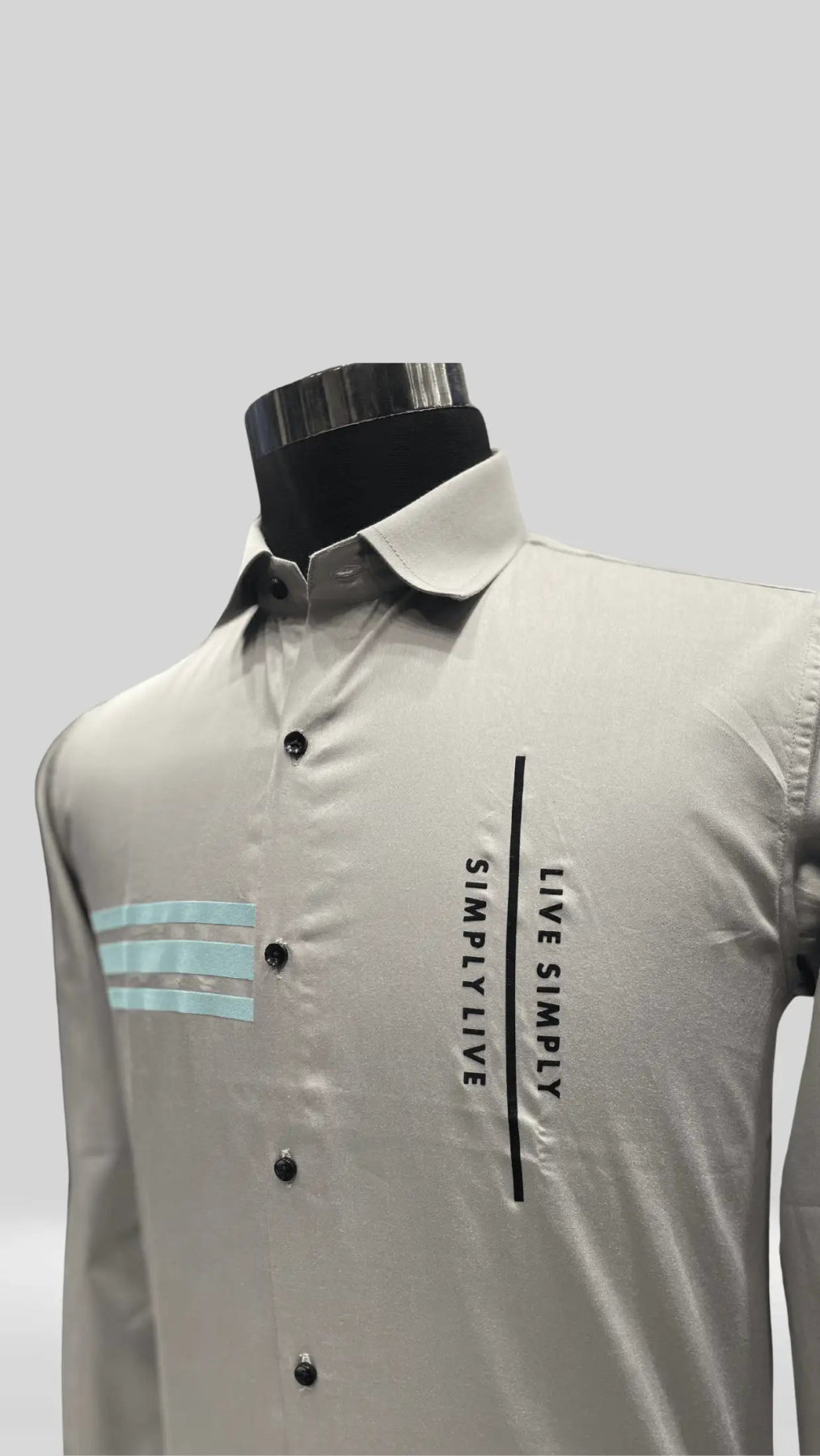 Party Wear Shirt with Front Stripe Design Art no - KL1001 - Klick Selections