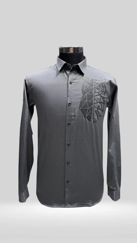 Party Wear Shirt With Owl on Left Shoulder Art no - KL1005 - Klick Selections