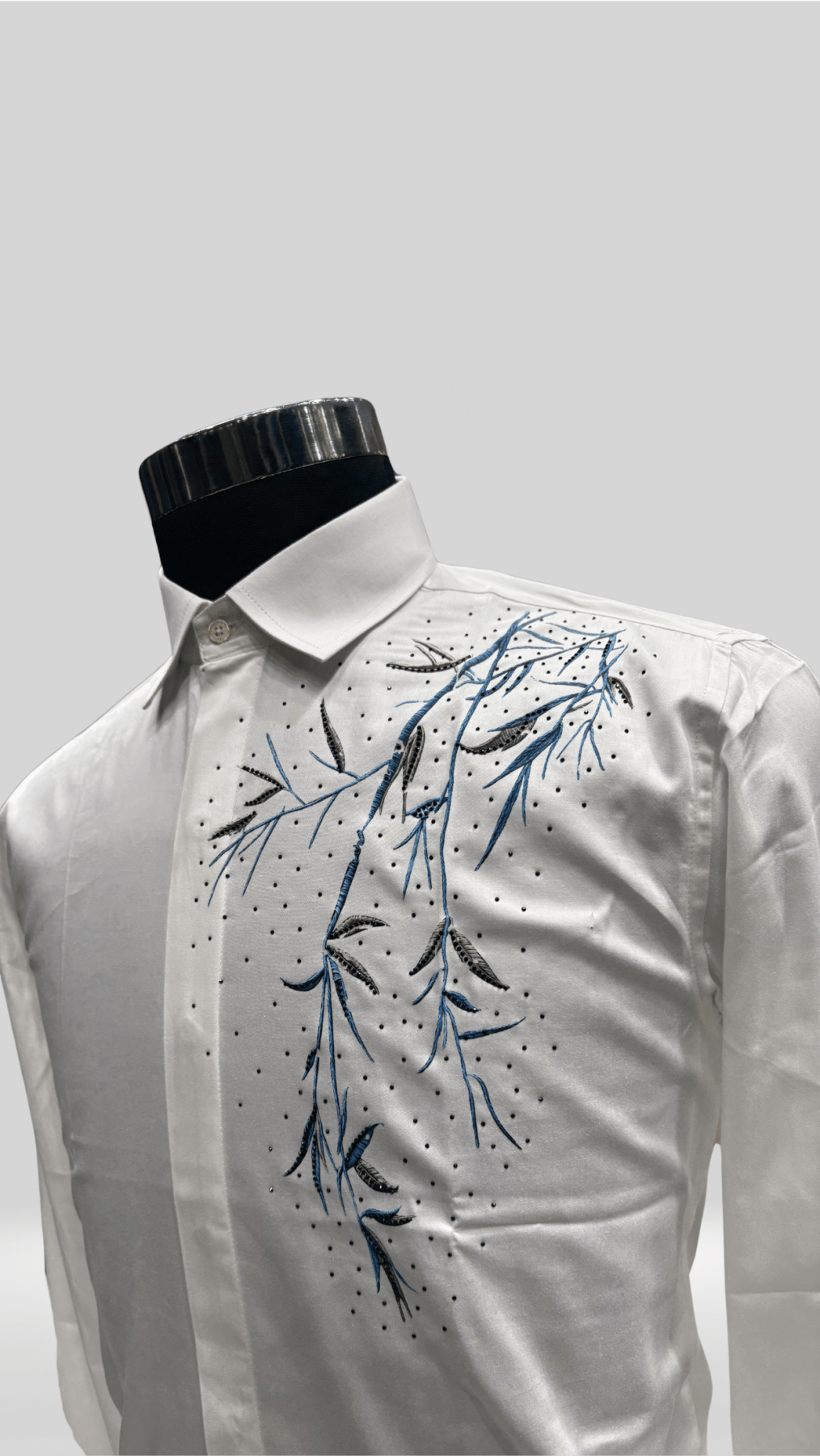 Partywear Shirt With Embroidery Work KL1020 - Klick Selections