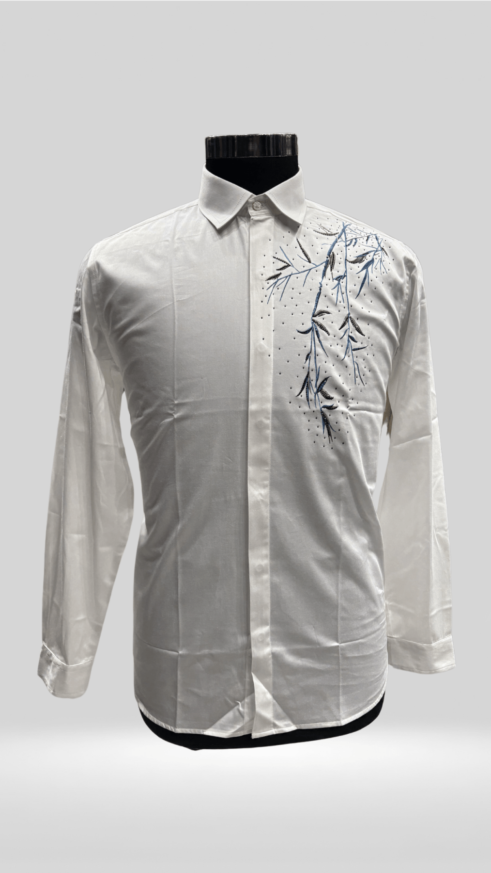 Partywear Shirt With Embroidery Work KL1020 - Klick Selections