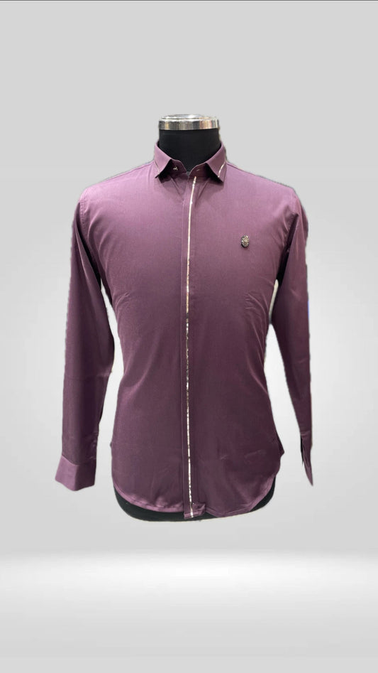 Satin Cotton Shirt With Shimmer Pippin Art No. 1720 - Klick Selections