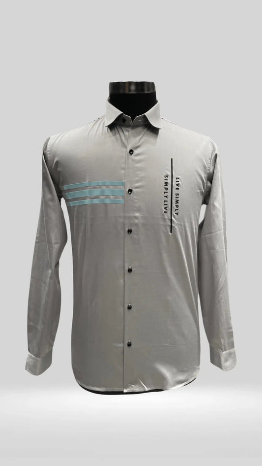 Party Wear Shirt with Front Stripe Design Art no - KL1001 - Klick Selections